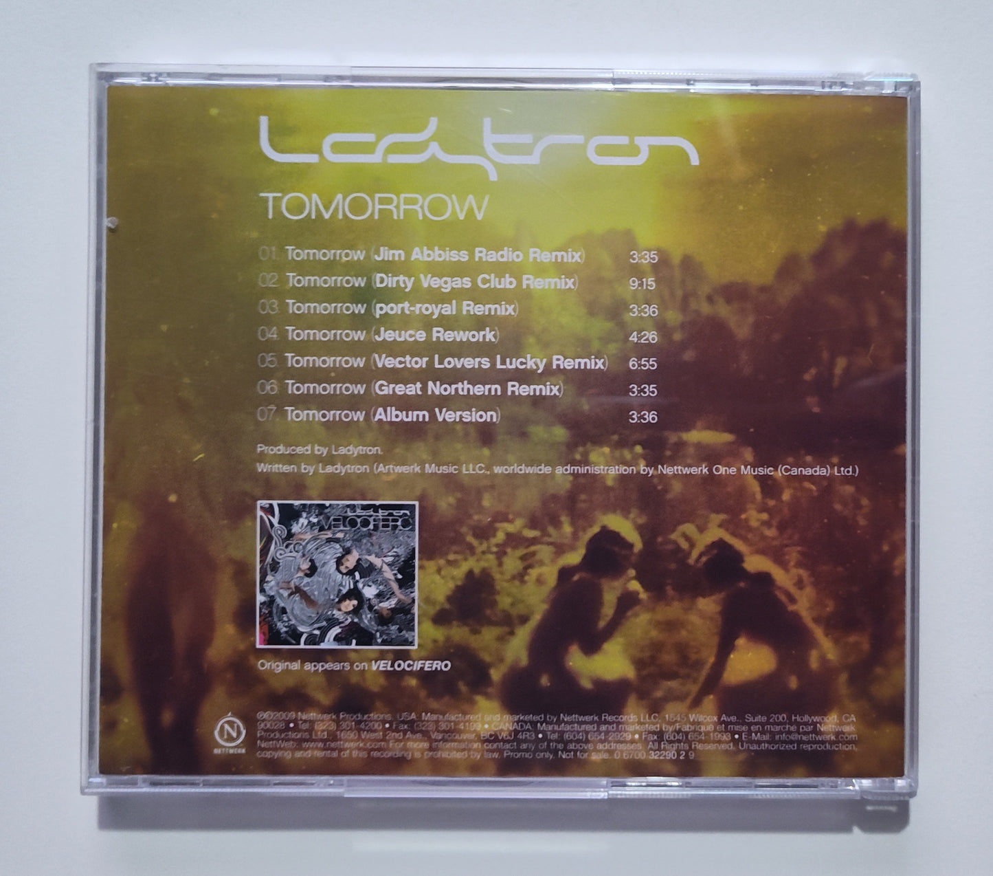 Ladytron - "Tomorrow" - INDIE COMPACT DISC VG/NM