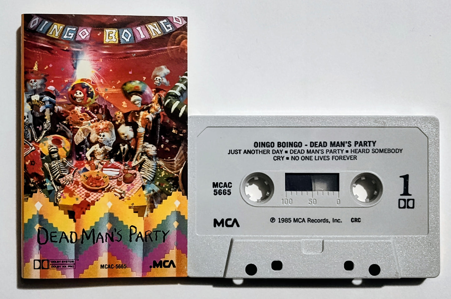 Oingo Boingo - "Dead Man's Party" - CASSETTE TAPE (Matte shell) VG+/VG+