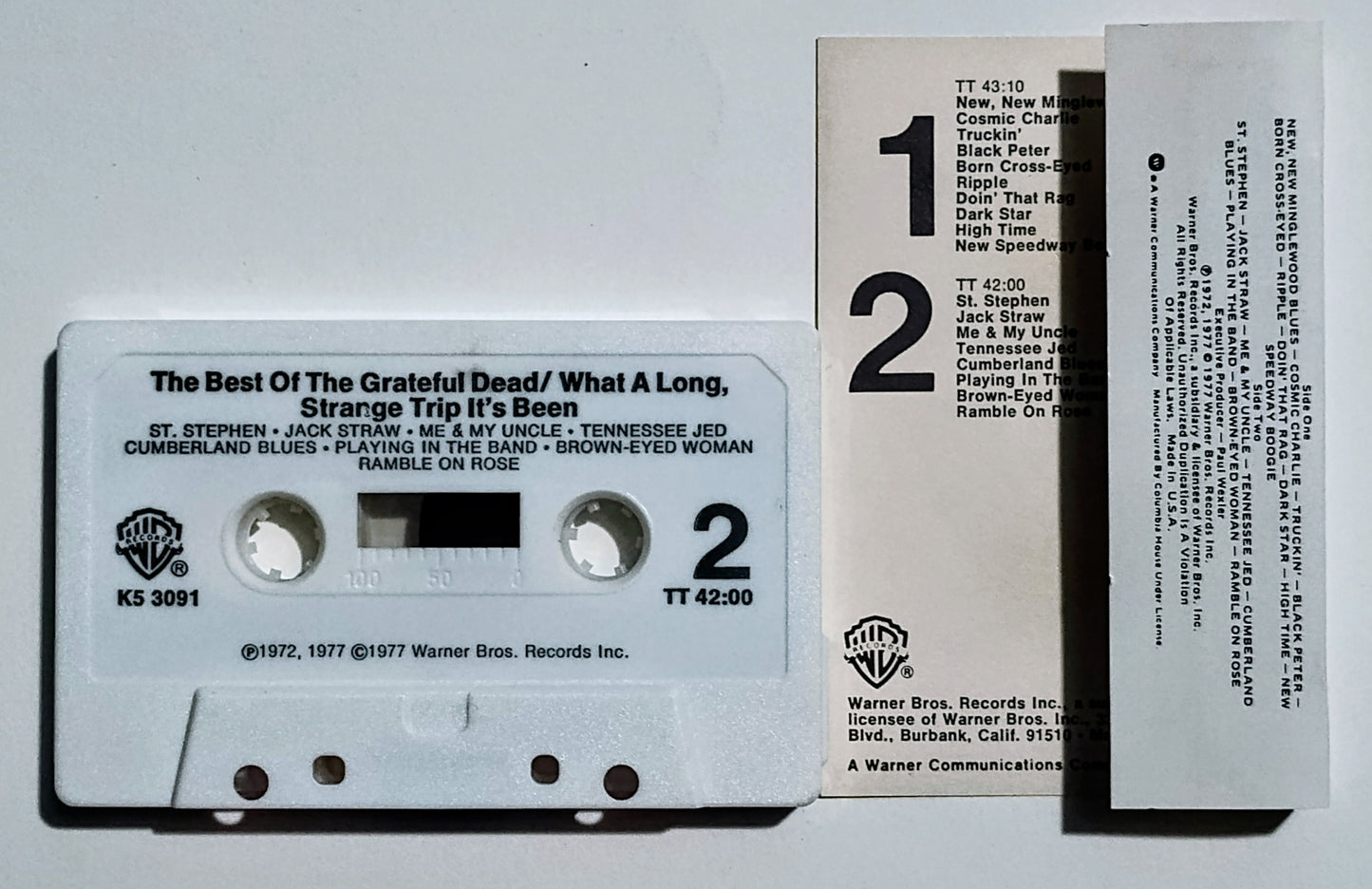 Grateful Dead, The - "The Best Of The Grateful Dead: What A Long Strange Trip It's Been" - CASSETTE TAPE (Columbia House) VG/VG+