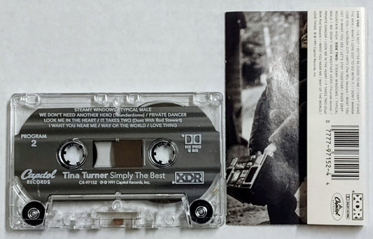Tina Turner - "Simply The Best" - CASSETTE TAPE VG+/VG+
