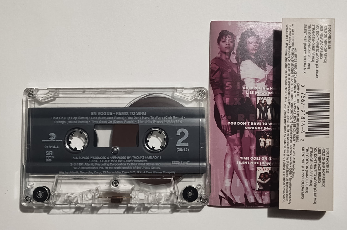 En Vogue - "Remix To Sing" - CASSETTE TAPE (SR; DIGalog; DOLBY HX PRO) VG+/VG+