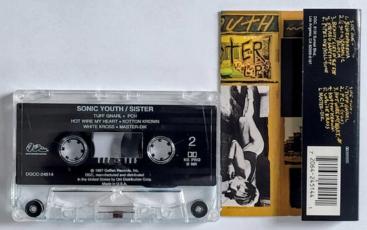 Sonic Youth - “Sister (Original)” - INDIE CASSETTE TAPE VG+/VG *🔥*