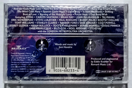Various Artists - “In From The Storm: The Music Of Jimi Hendrix (Tribute)” - CASSETTE TAPE NM/M (Sealed; tiny crack/tear in cellophane)