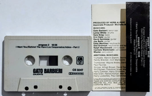 Gato Barbieri - “Caliente” - CASSETTE TAPE VG+/VG+