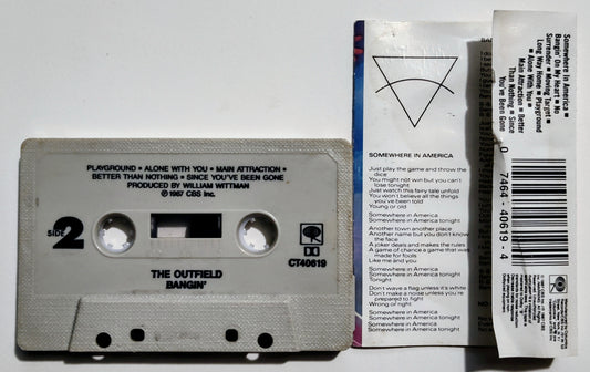 Outfield, The - "Bangin'" - CASSETTE TAPE G+/VG