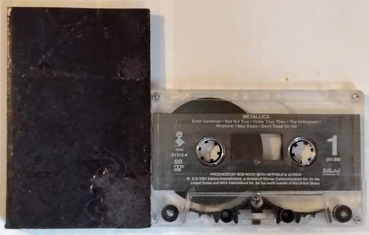 Metallica - "Metallica ('The Black Album')" - CASSETTE TAPE Fair*/VG