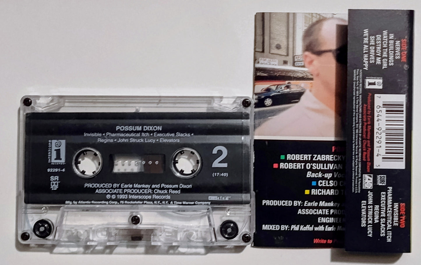 Possum Dixon - "Possum Dixon" - CASSETTE TAPE (DIGalog; DOLBY HX PRO S NR) VG/VG+