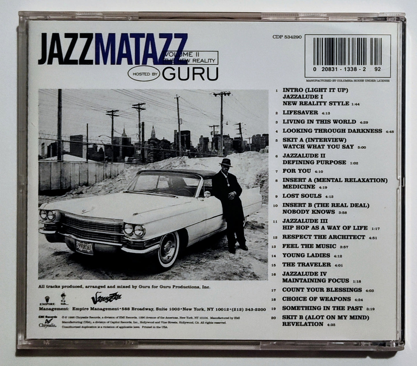 Guru - "Jazzmatazz Volume II: The New Reality" - COMPACT DISC VG+/VG+