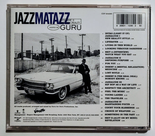 Guru - "Jazzmatazz Volume II: The New Reality" - COMPACT DISC VG+/VG+