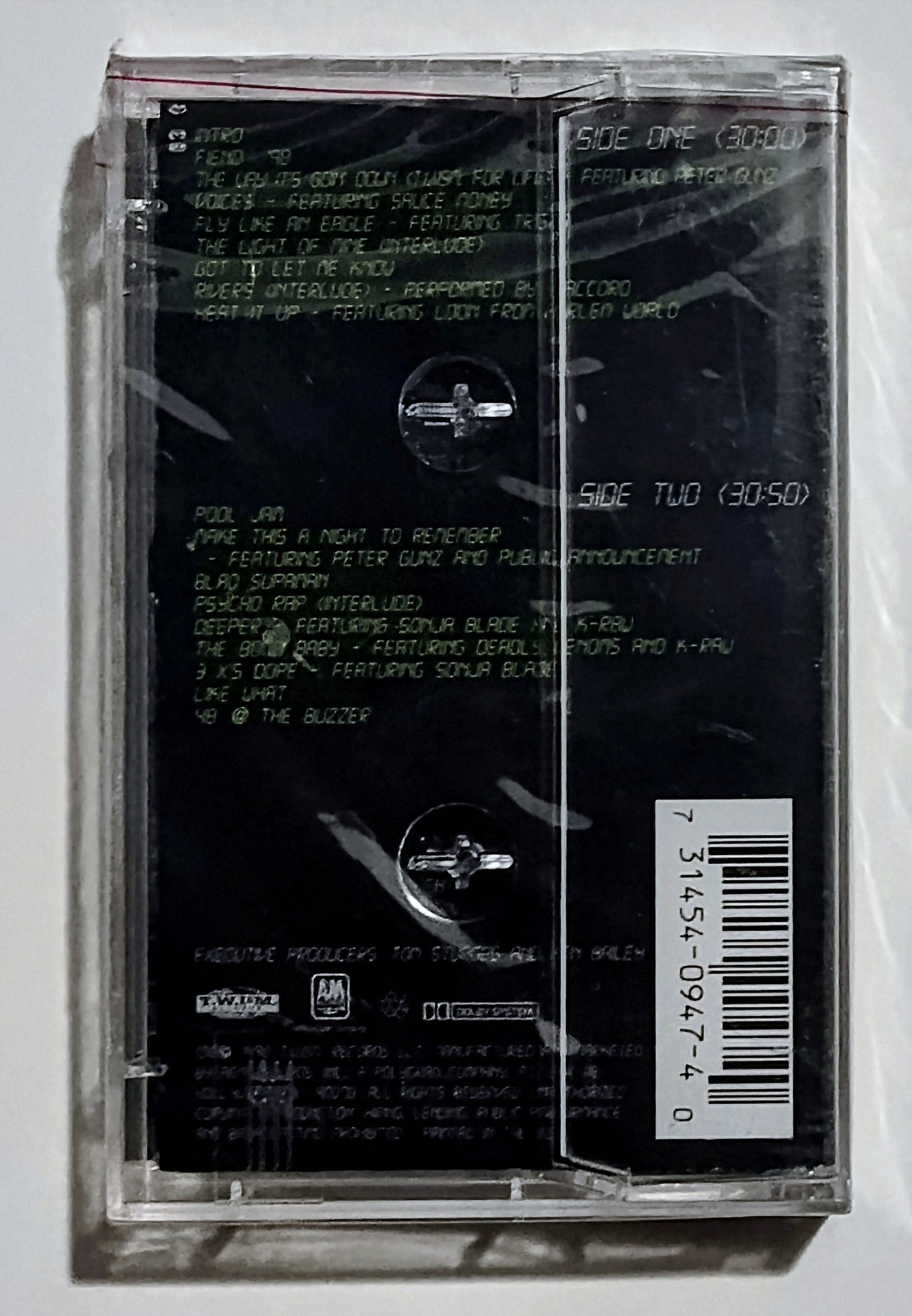 Shaquille O'Neal - "Respect" - CASSETTE TAPE VG+/M (Sealed; price written on cover with marker; can be removed with alcohol)