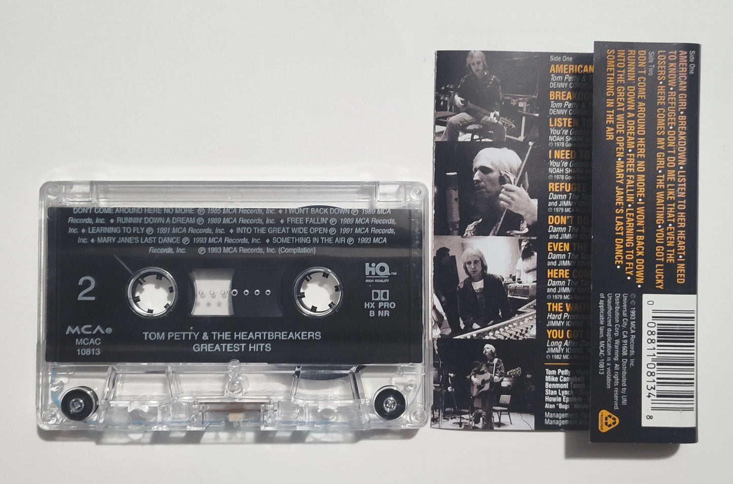 Tom Petty & The Heartbreakers - "Greatest Hits" - CASSETTE TAPE (DOLBY HX PRO B NR) VG+/VG+