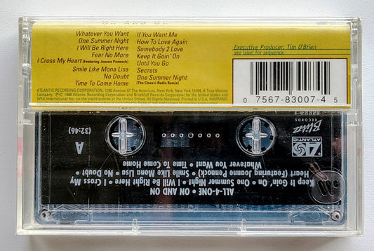 All-4-One - “On And On” - CASSETTE TAPE VG+/M (Sealed with hype sticker; torn cellophane)