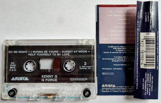 Kenny G - “G Force” - CASSETTE TAPE VG/VG