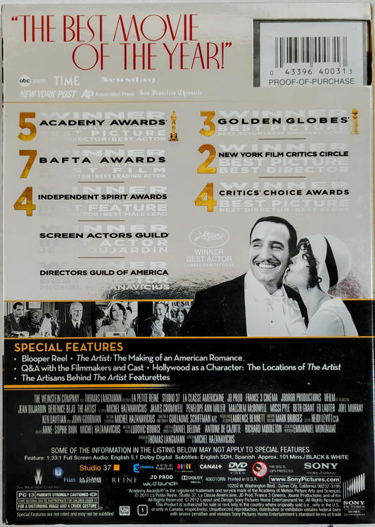 The Artist DVD (Sealed, with slipcase)