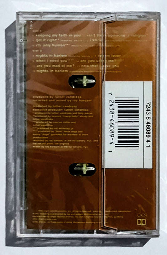 Luther Vandross - “I Know” - CASSETTE TAPE M/M (Sealed)