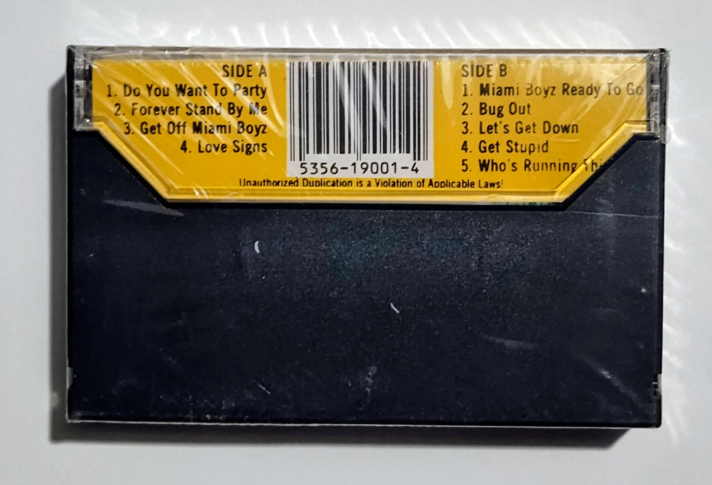 Miami Boyz - "Getting Off" - CASSETTE TAPE NM/M (Sealed; cracked case corner)