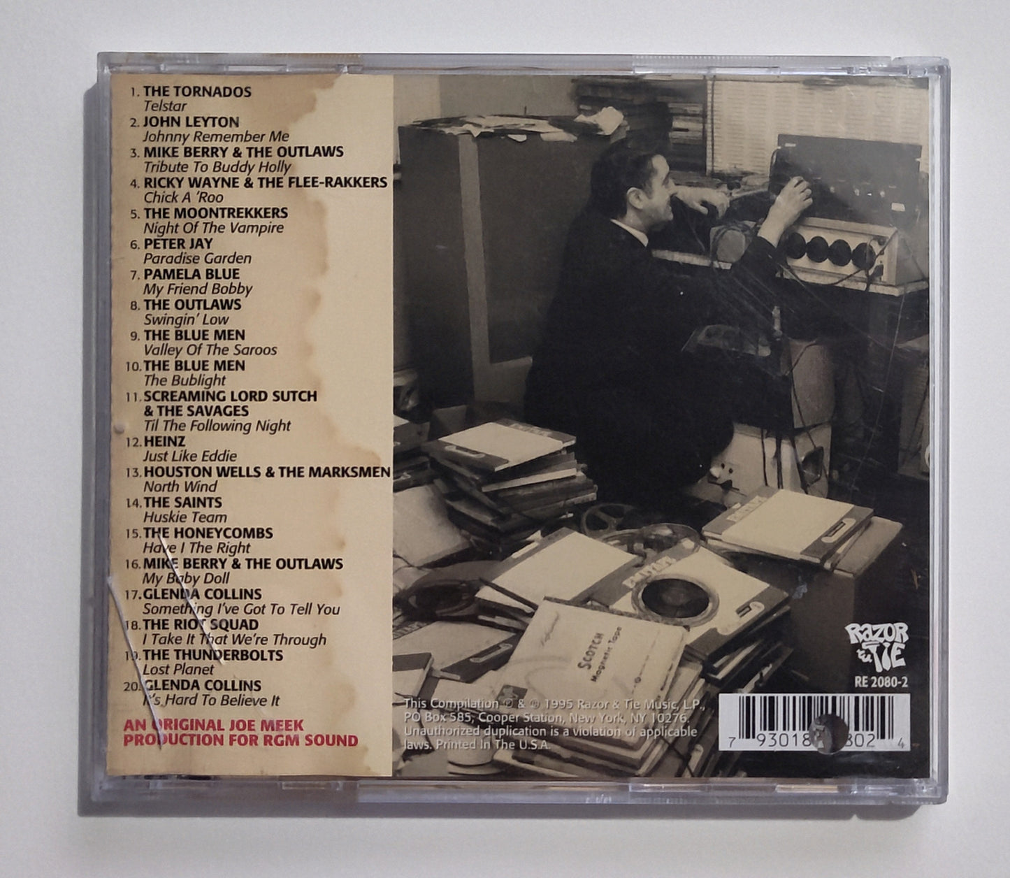 Various Artists - "It's Hard To Believe It: The Amazing World Of Joe Meek" - INDIE COMPACT DISC VG/VG (Water damaged rear art)