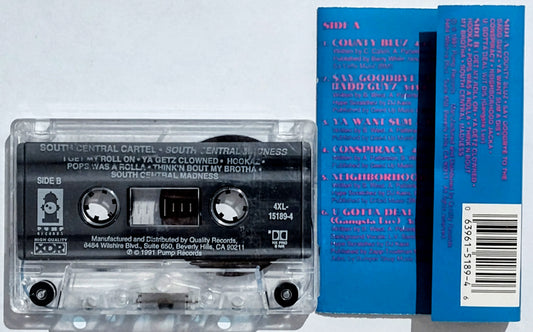 South Central Cartel - “South Central Madness” - CASSETTE TAPE VG+/VG