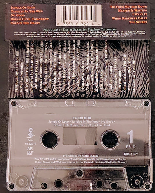 Lynch Mob - “Lynch Mob” - CASSETTE TAPE VG+/VG+
