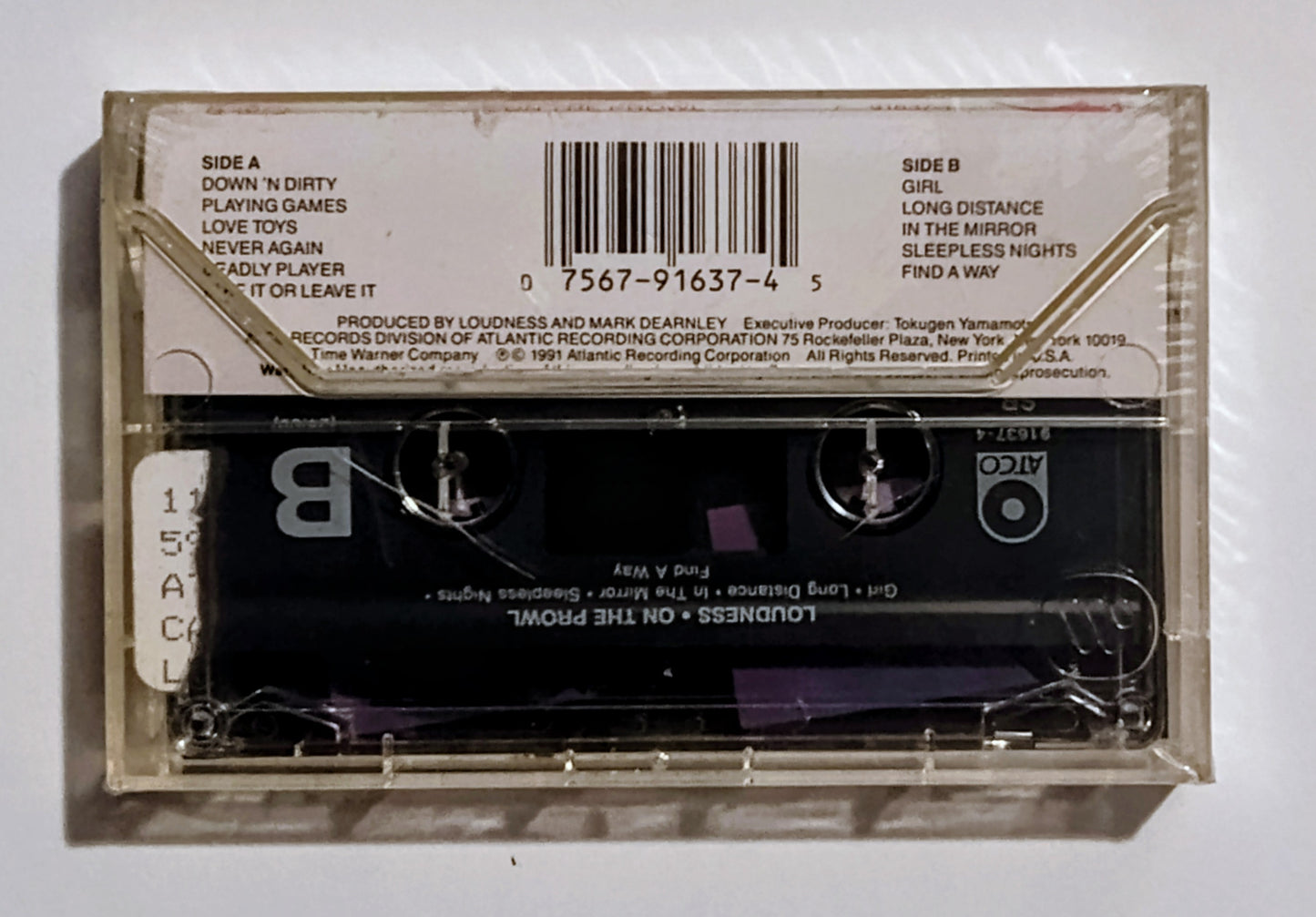 Loudness - "On The Prowl" - CASSETTE TAPE (Chrome; DOLBY) M/M (Sealed)