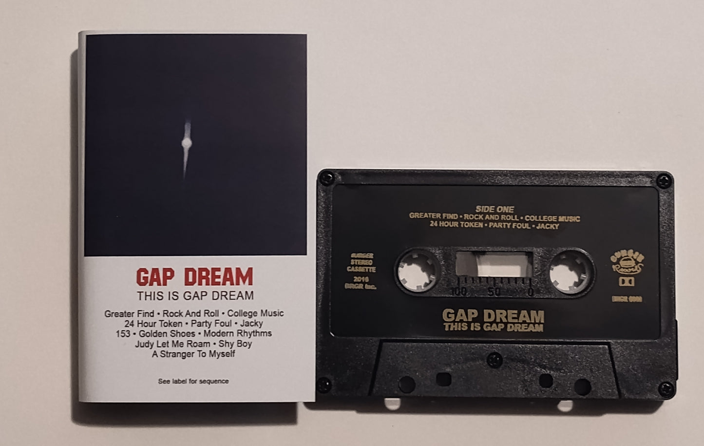 Gap Dream - "This Is Gap Dream" - INDIE CASSETTE TAPE (Black shell) M/M (New; not sealed)
