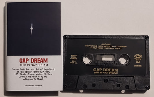 Gap Dream - "This Is Gap Dream" - INDIE CASSETTE TAPE (Black shell) M/M (New; not sealed)
