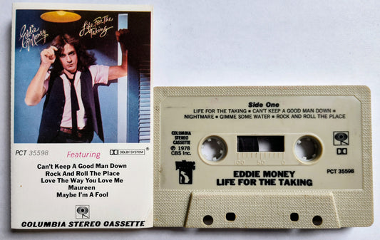 Eddie Money - “Life For The Taking” - CASSETTE TAPE VG/VG