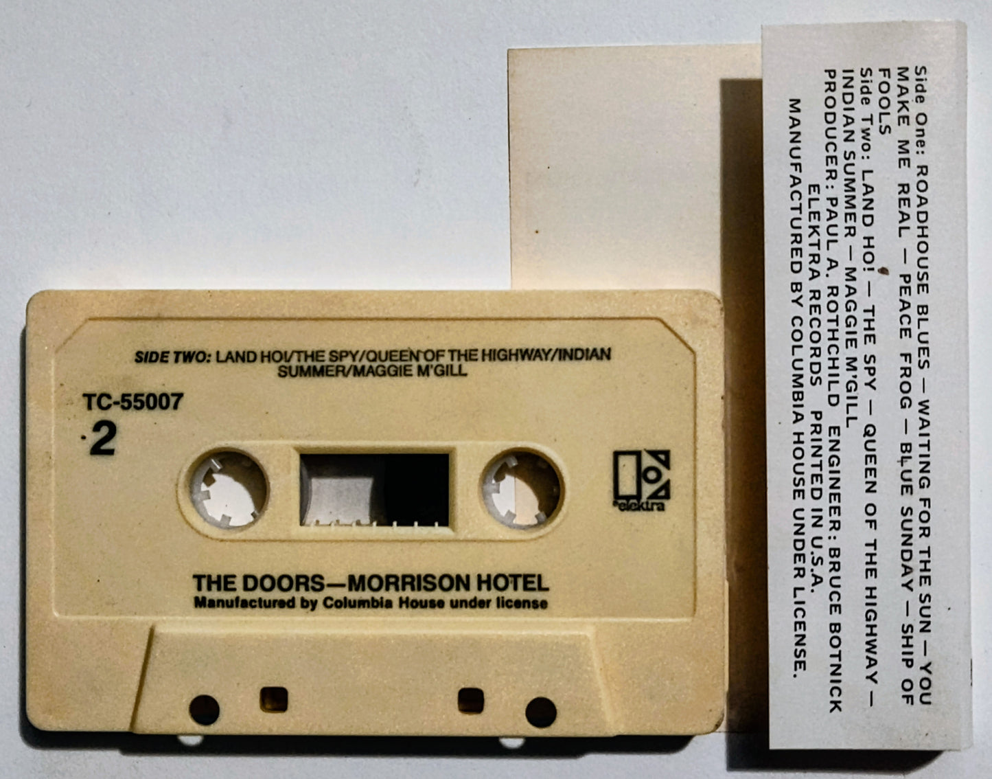 Doors, The - "Morrison Hotel" - CASSETTE TAPE VG+/VG+