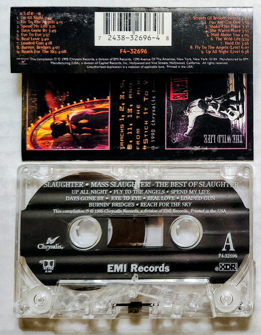 Slaughter - “Mass Slaughter” - CASSETTE TAPE VG/VG+