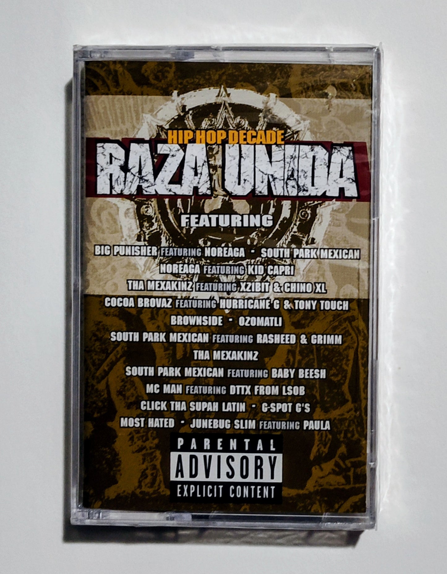 Various Artists - "Hip Hop Decade: Raza Unida Compilation" - CASSETTE TAPE NM/M (Sealed; tiny crack on back of case)