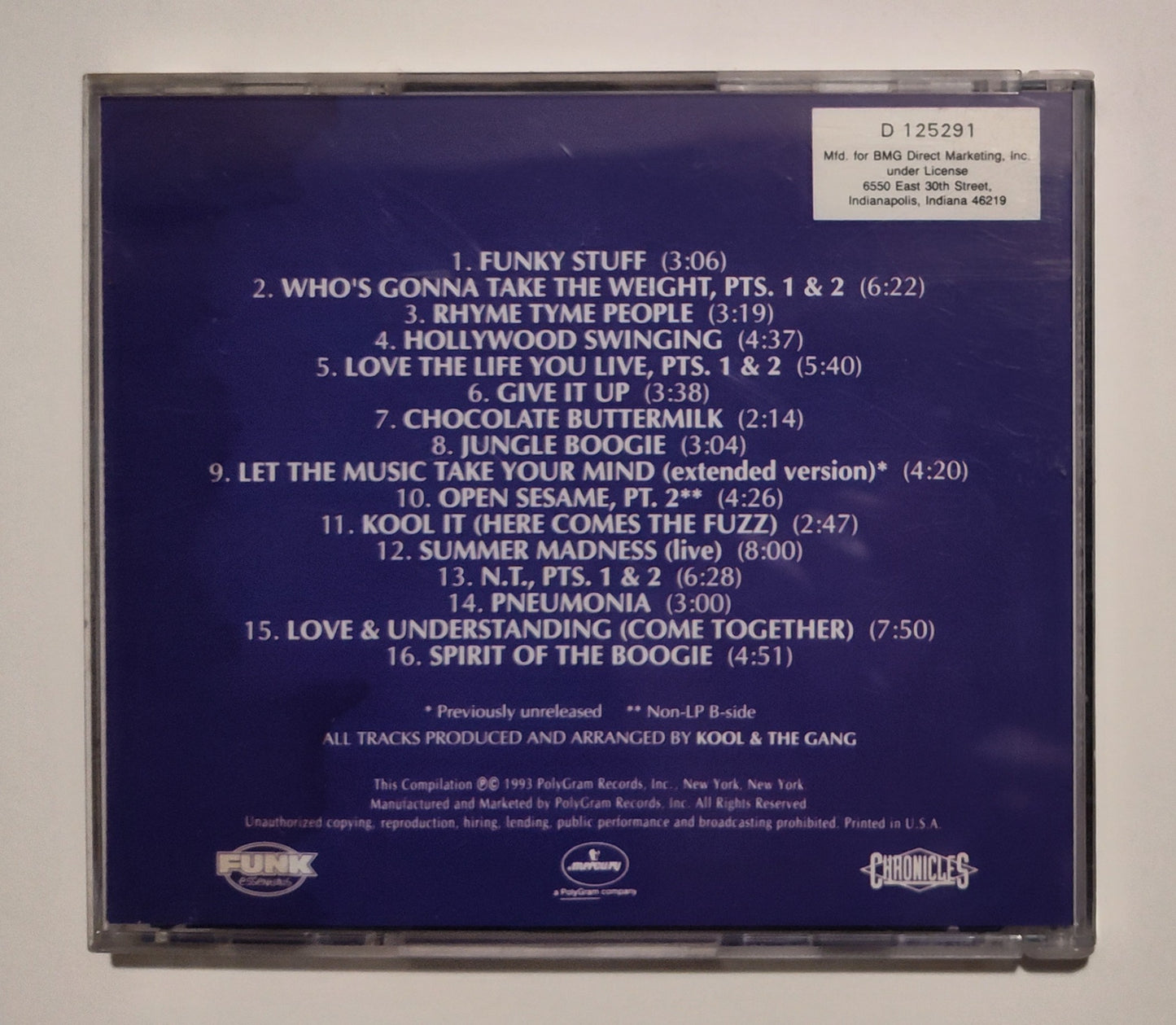 Kool & The Gang - "The Best Of 1969-1976" - COMPACT DISC VG/VG