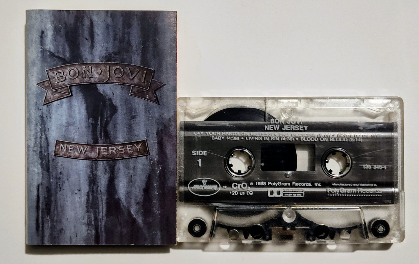 Bon Jovi - "New Jersey" - CASSETTE TAPE (DOLBY HX PRO) VG/VG