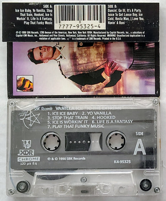 Vanilla Ice - “To The Extreme” - CASSETTE TAPE VG/VG
