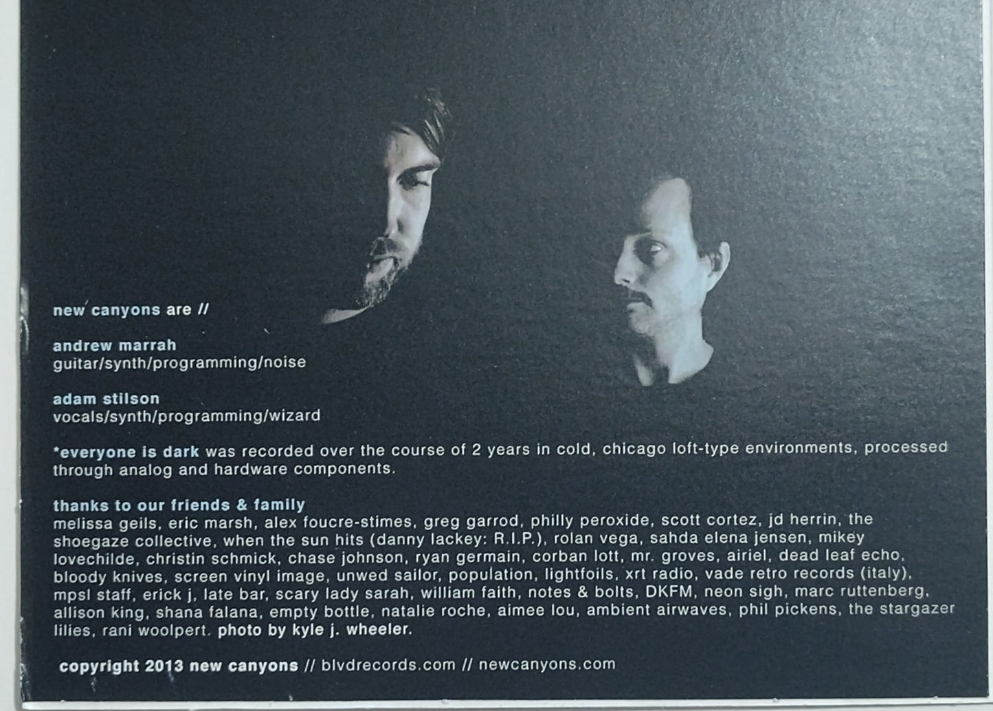 New Canyons - "Everyone Is Dark" - INDIE COMPACT DISC NM/NM *⭐*