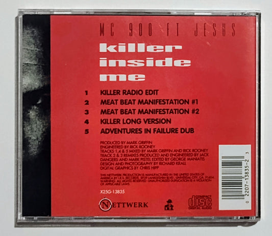 M.C. 900 Ft. Jesus - "Killer Inside Me" - COMPACT DISC VG/NM