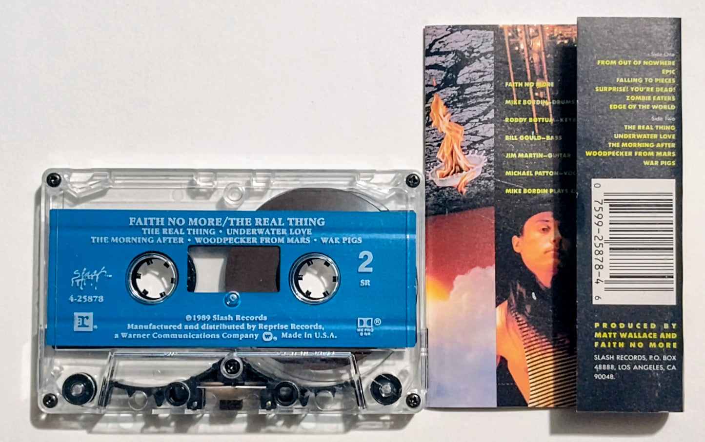 Faith No More (Mike Patton) - "The Real Thing" - CASSETTE TAPE (SR) VG+/VG+