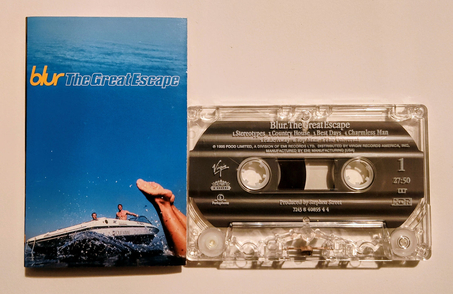 Blur - "The Great Escape" - CASSETTE TAPE (XDR; DOLBY) VG+/VG+