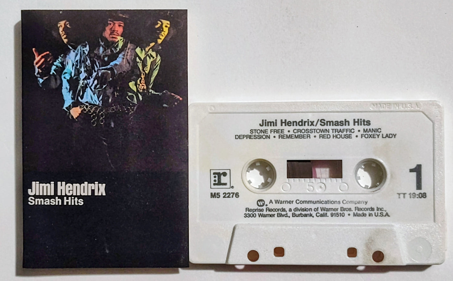 Jimi Hendrix - "Smash Hits" - CASSETTE TAPE VG/VG