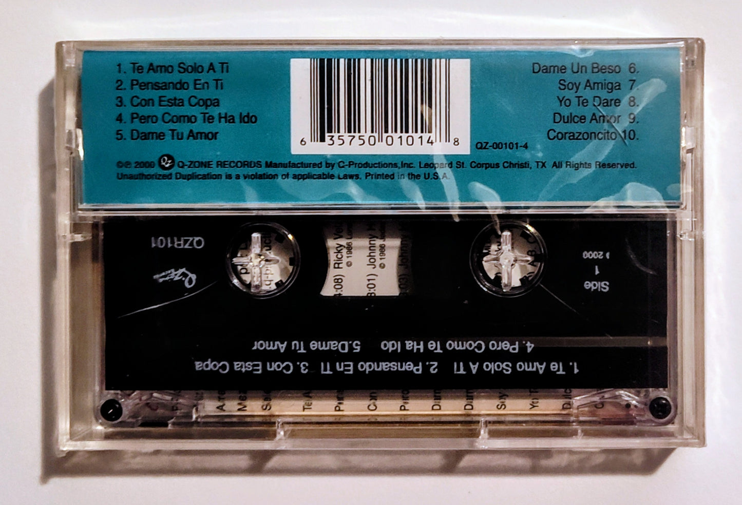 Selena - "Y Sus Inicios" - CASSETTE TAPE VG+/M (Sealed; cracked case)