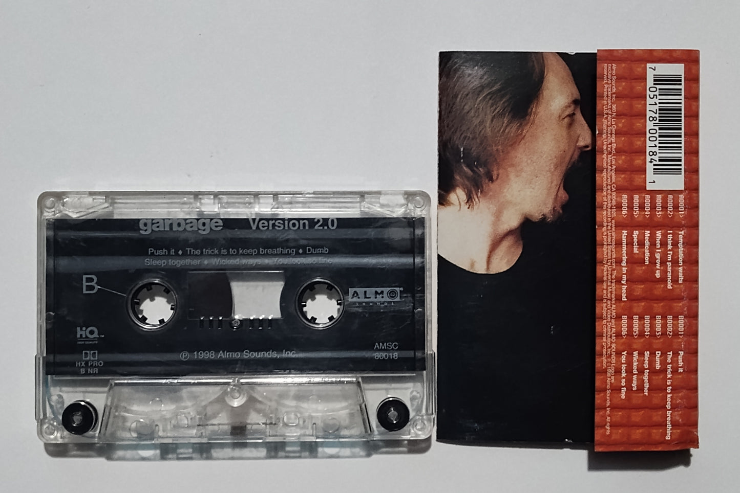 Garbage - "2.0" - CASSETTE TAPE (DOLBY HX PRO B NR) VG/VG