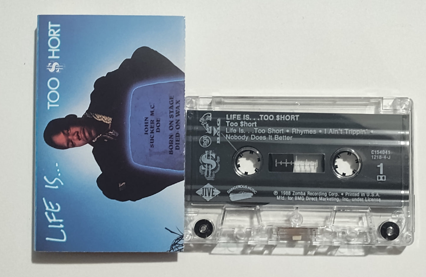 Too $hort - "Life Is... Too $hort" - CASSETTE TAPE (BMG Club; DOLBY) NM/VG+