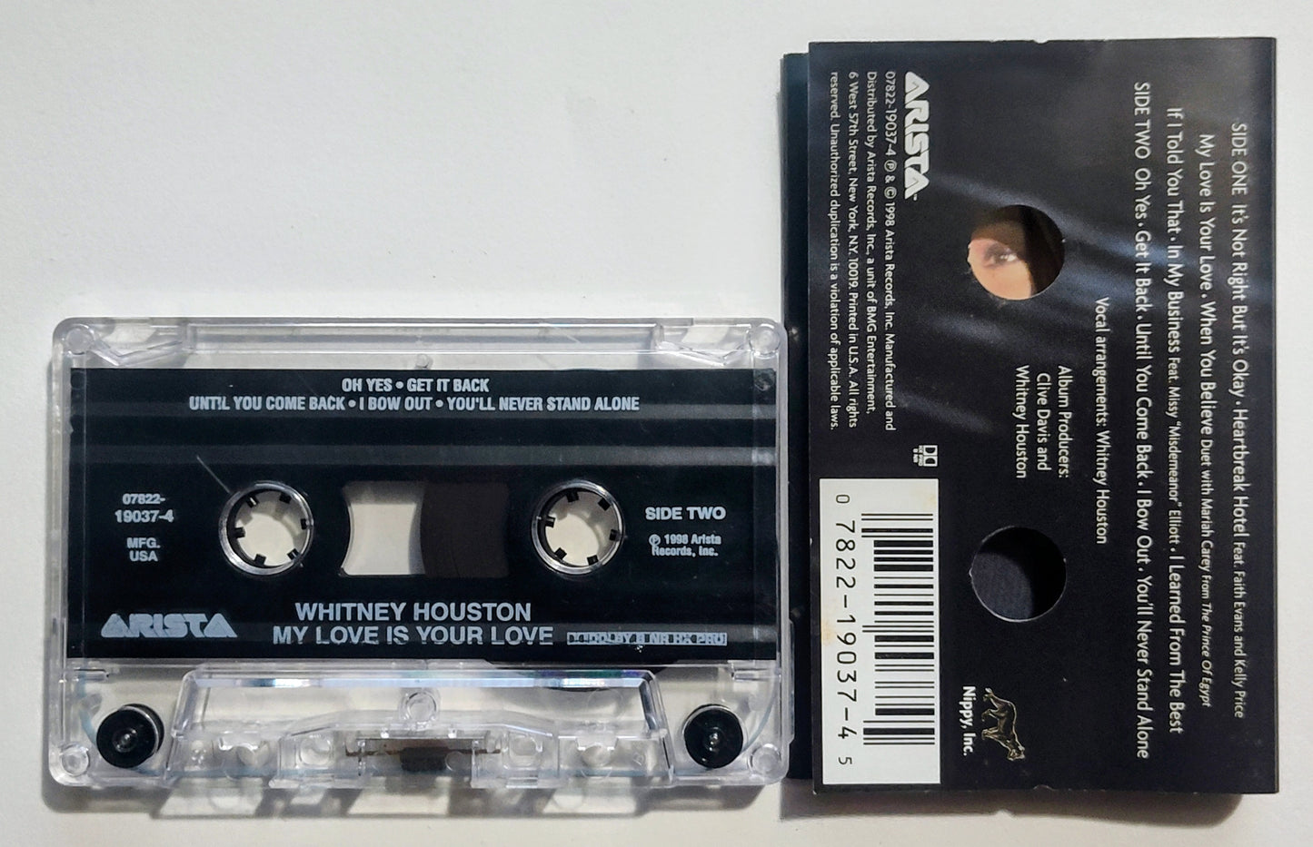 Whitney Houston - "My Love Is Your Love" - CASSETTE TAPE VG+/VG+