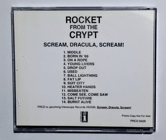 Rocket From The Crypt - "Scream, Dracula, Scream!" - COMPACT DISC (Promo) VG+/VG+