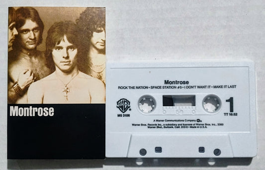 Montrose - “Montrose” - CASSETTE TAPE VG+/VG+