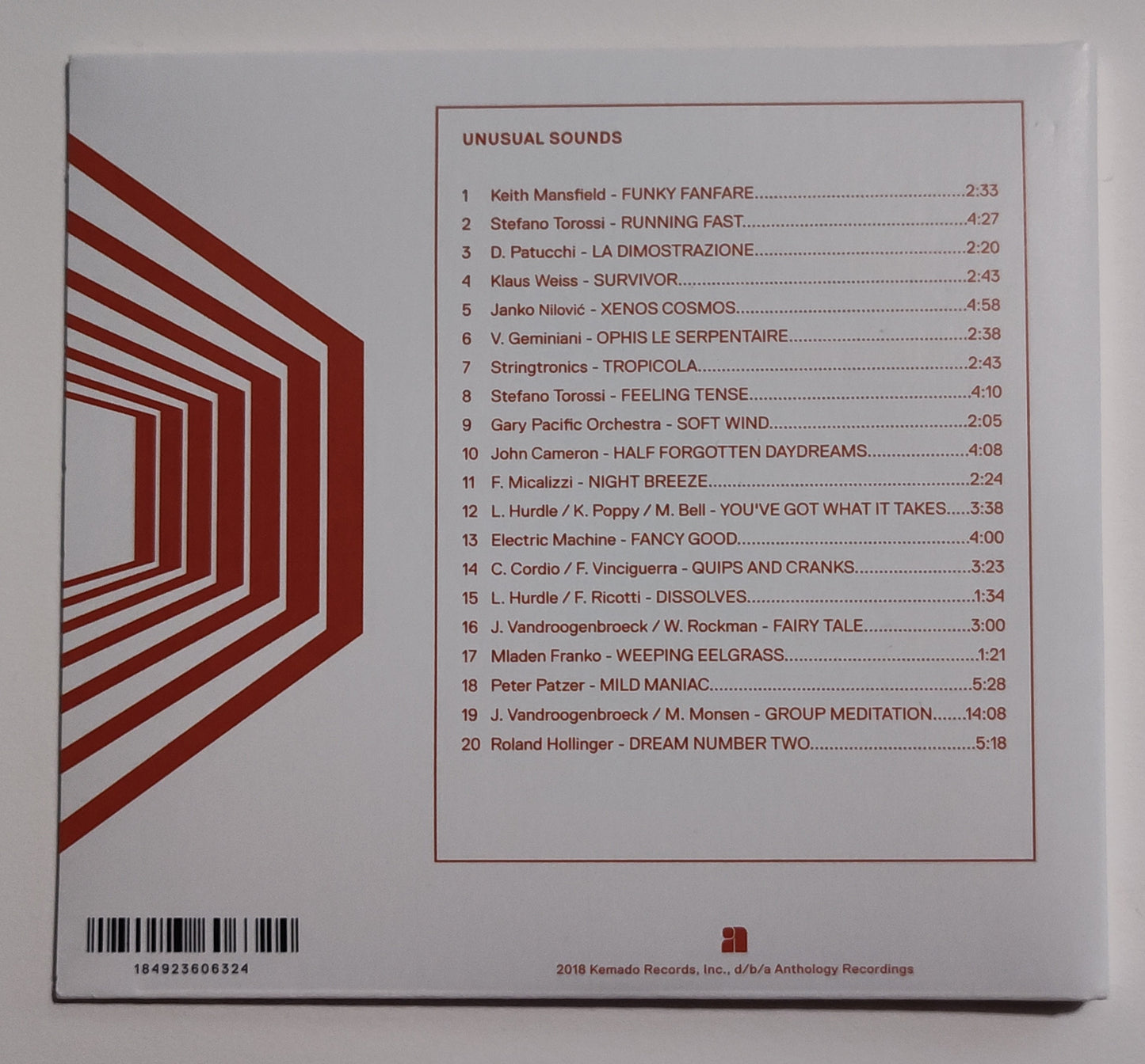 Various Artists - "Unusual Sounds (Library Music Compilation) - INDIE COMPACT DISC NM/NM