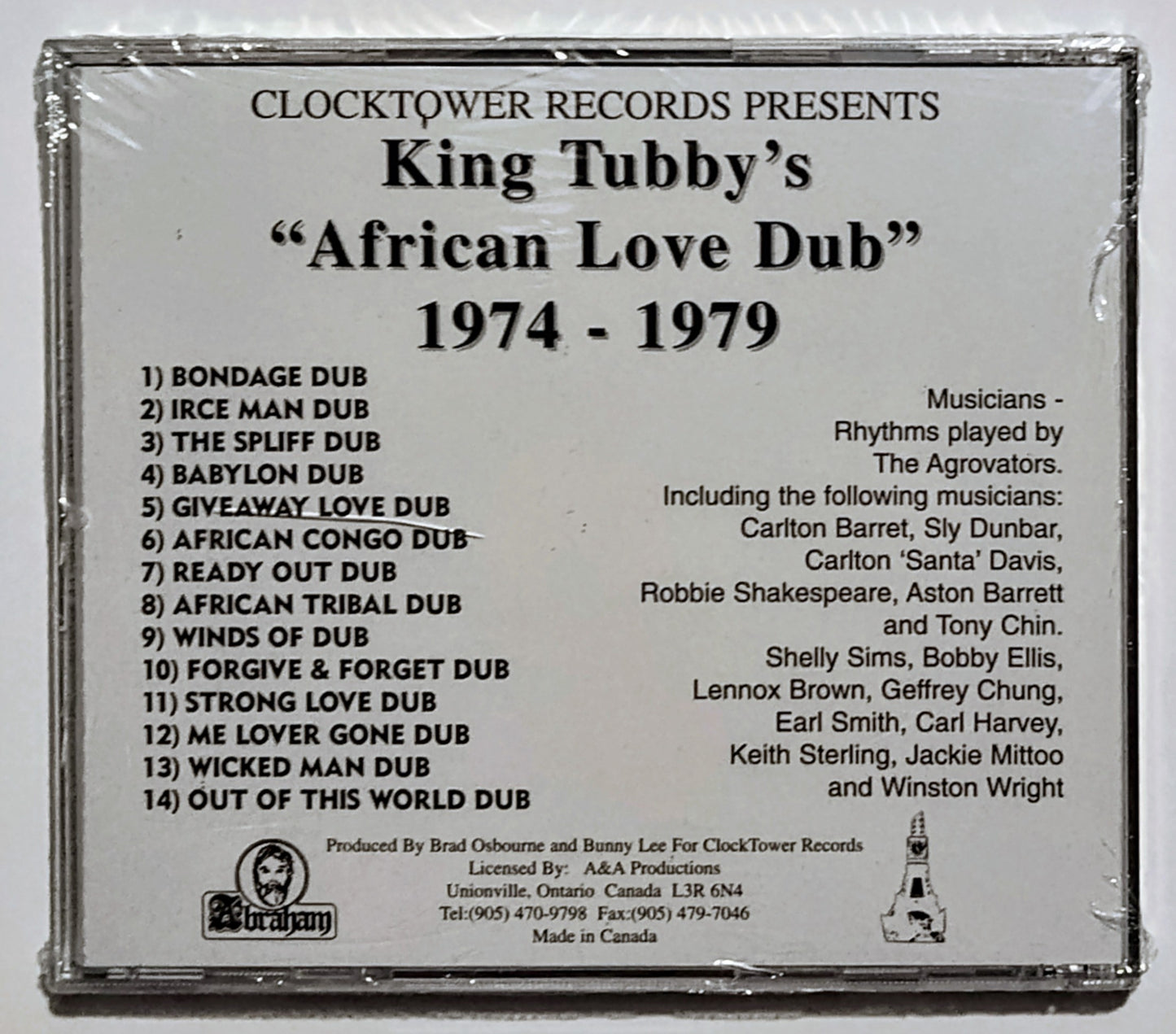 King Tubby - "King Tubby's African Love Dub 1974-1979" - INDIE COMPACT DISC M/M (Sealed)