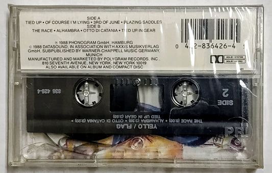 Yello - “Flag” - CASSETTE TAPE NM/M (Sealed with hype sticker; cracked back of case)
