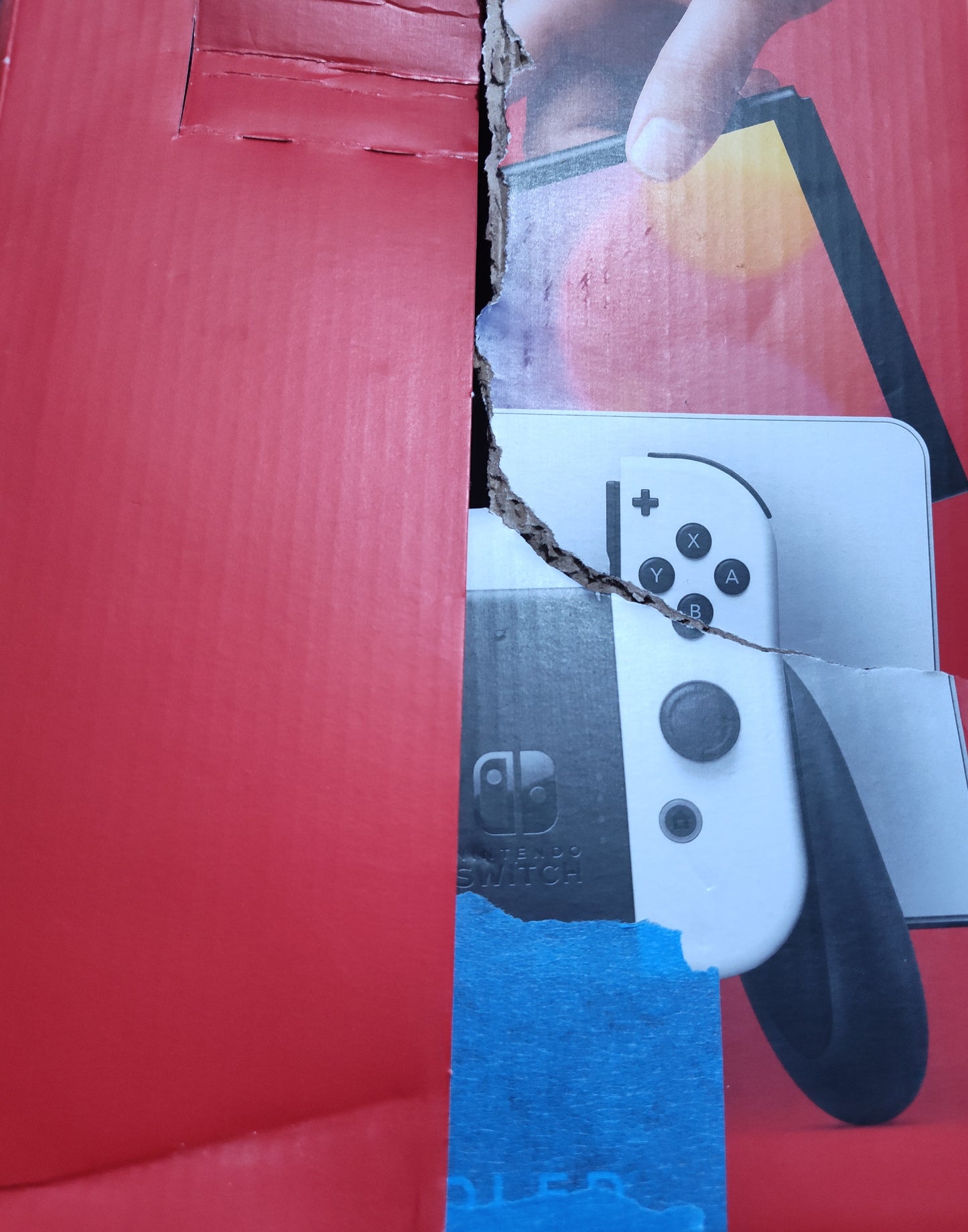 Nintendo Switch OLED 64GB (Complete System; White + Green Joycons; + SD Card) - VG+ Overall (Faint scratches to screen; Free shipping)