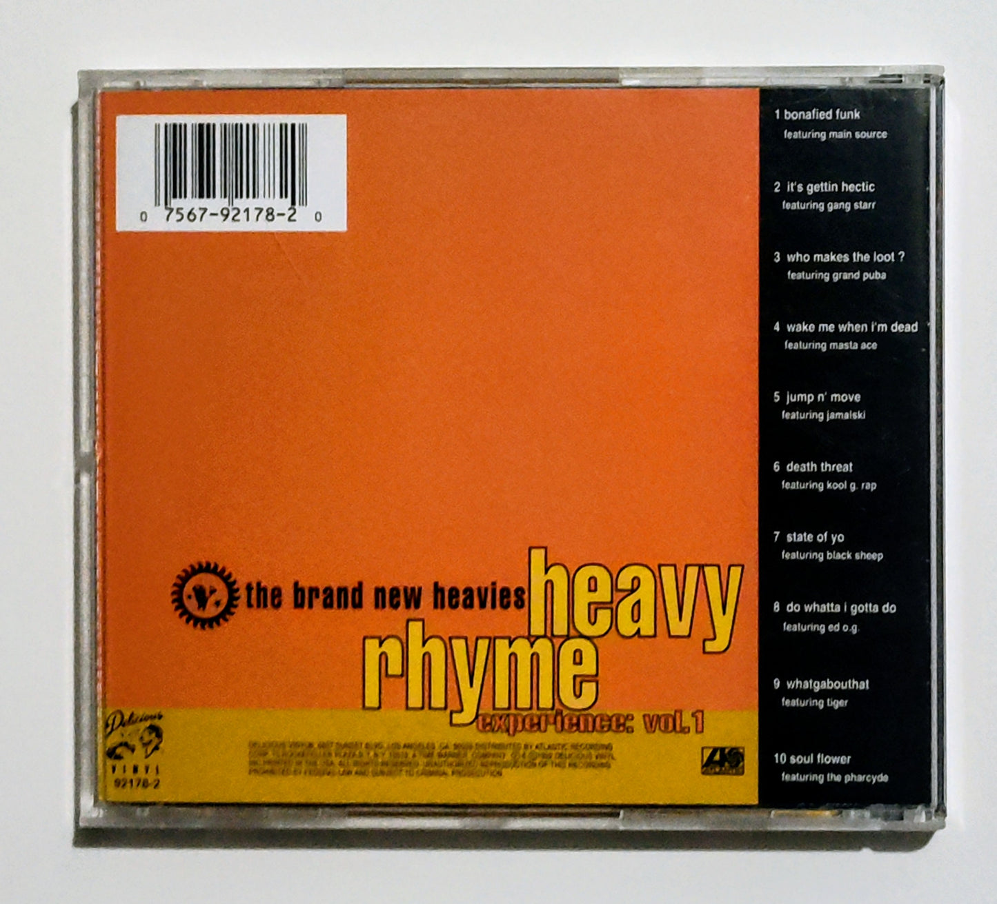 Brand New Heavies, The - "Heavy Rhyme Experience Vol. 1" - COMPACT DISC VG+/VG+