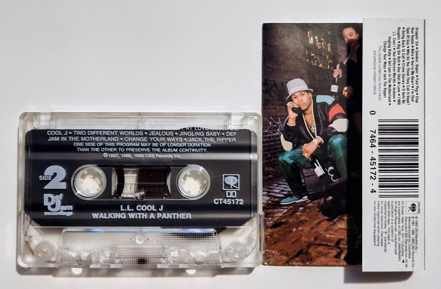 L.L. Cool J - "Walking With A Panther" - CASSETTE TAPE (DOLBY) NM/NM
